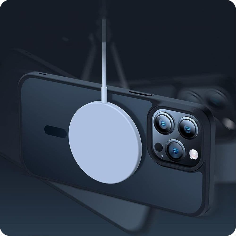 Tech-Protect MagMat MagSafe ovitek za iPhone 15 - Modra Mat 4