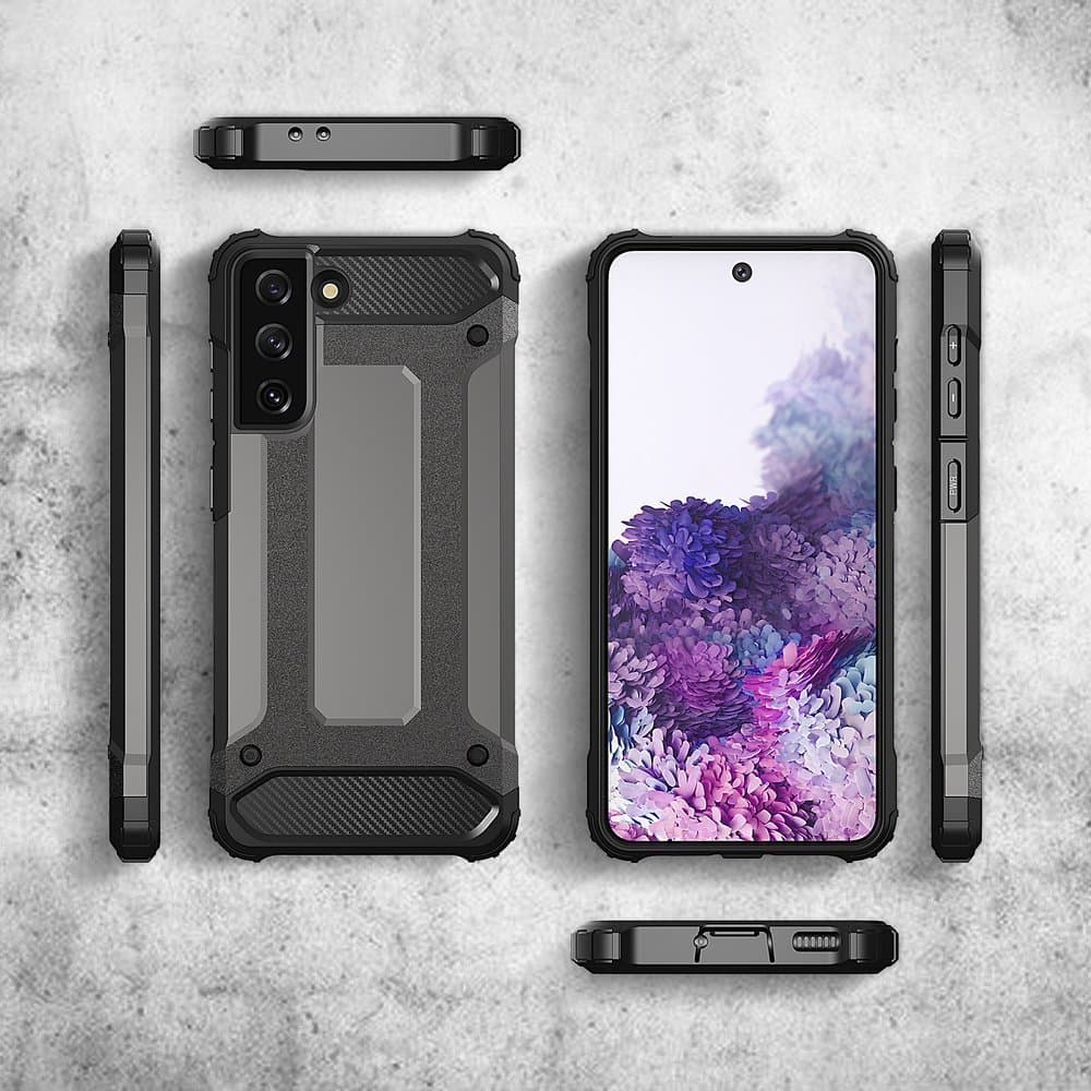 Hybrid Armor robusten ovitek za Samsung Galaxy S22+ - črna 7
