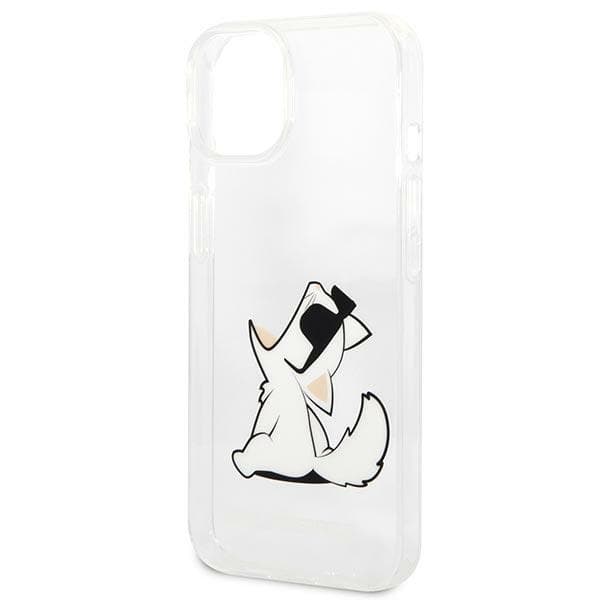 Karl Lagerfeld ovitek za iPhone 14 Plus Choupette Fun, prozoren 6