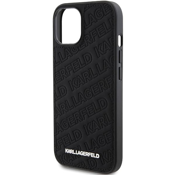 Karl Lagerfeld ovitek Quilted K Pattern za iPhone 15 - črna 6