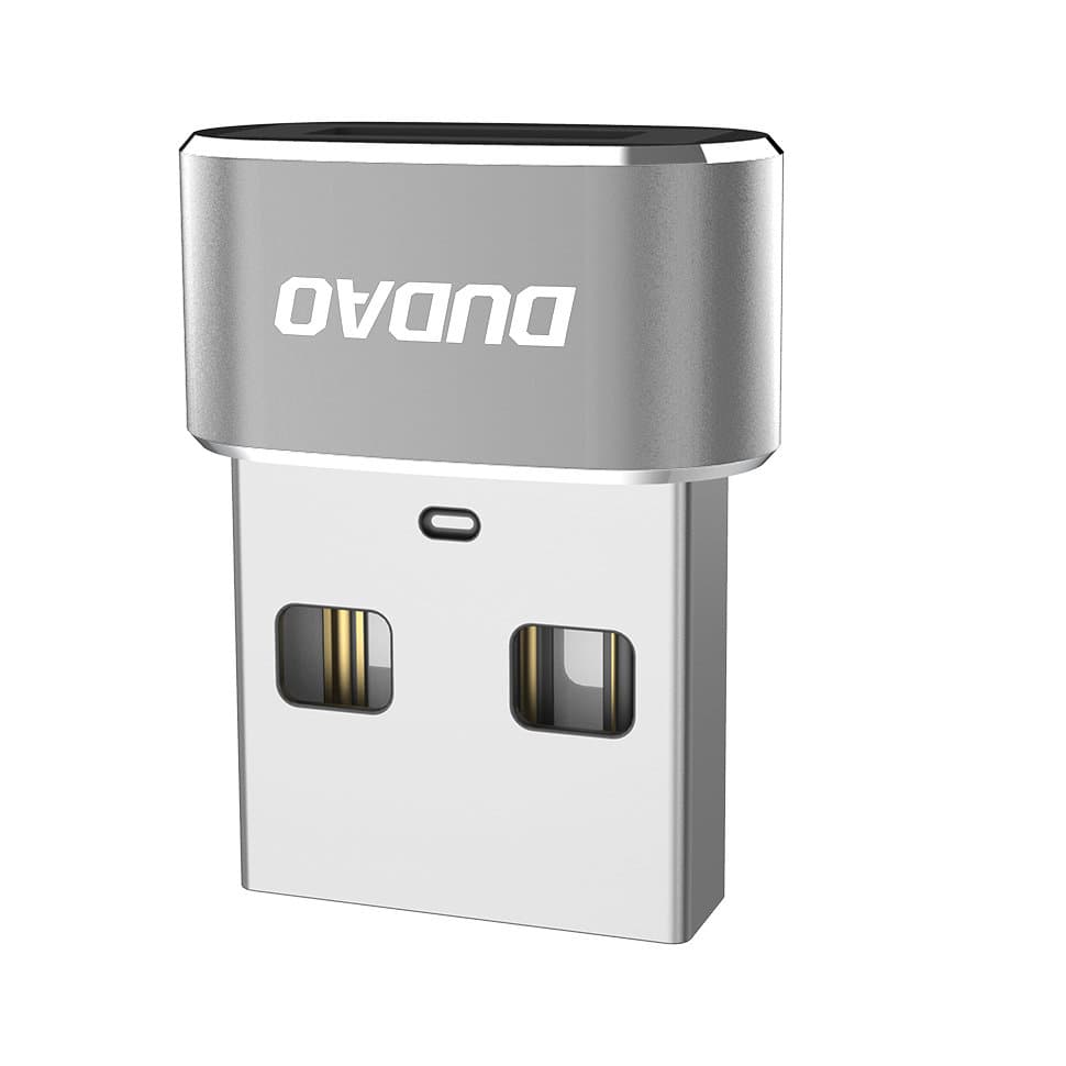 Dudao adapter USB-C (ženski) na USB (moški), črn 4