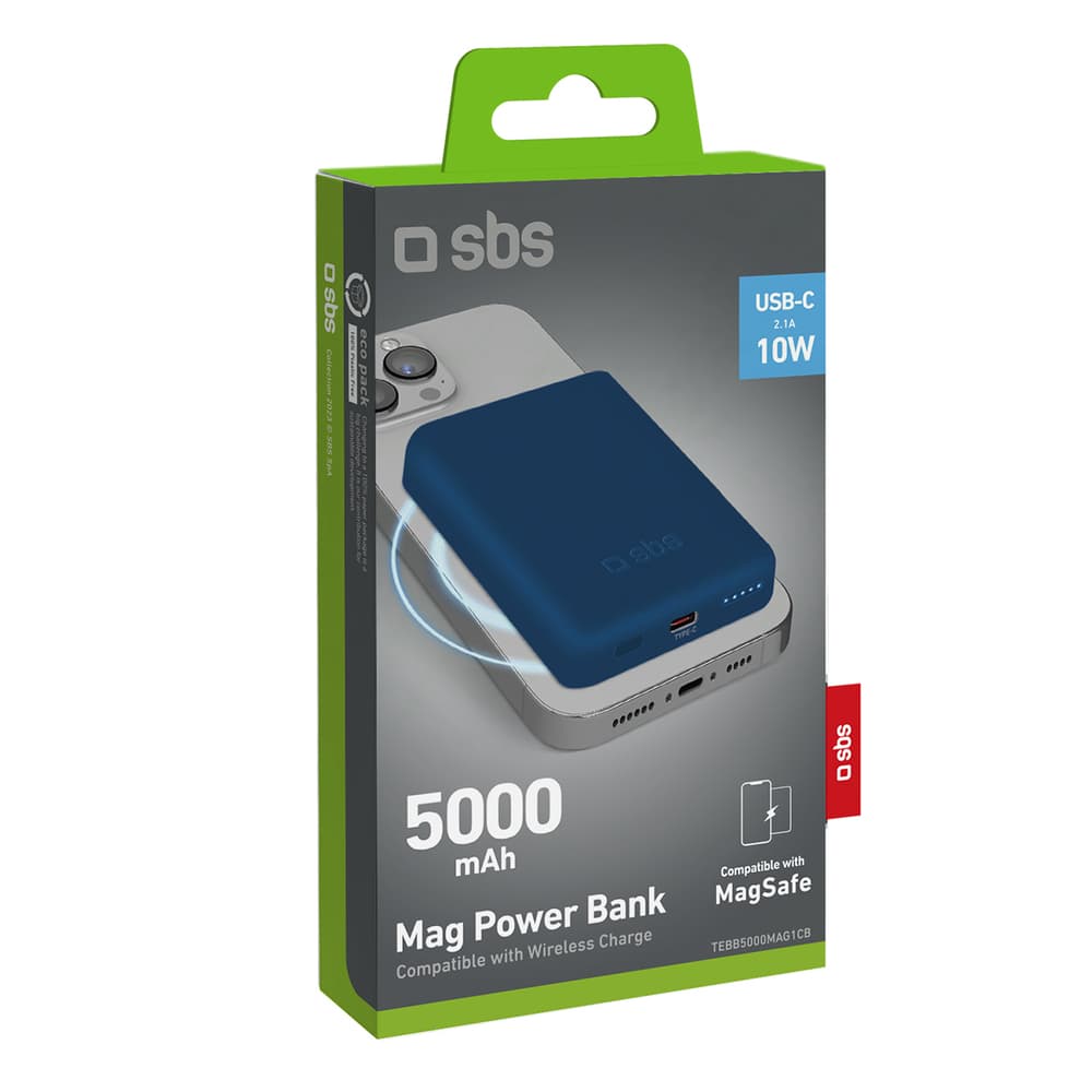 Powerbank SBS TEBB5000MAG1CB 5000 mAh, MagSafe, modra 2