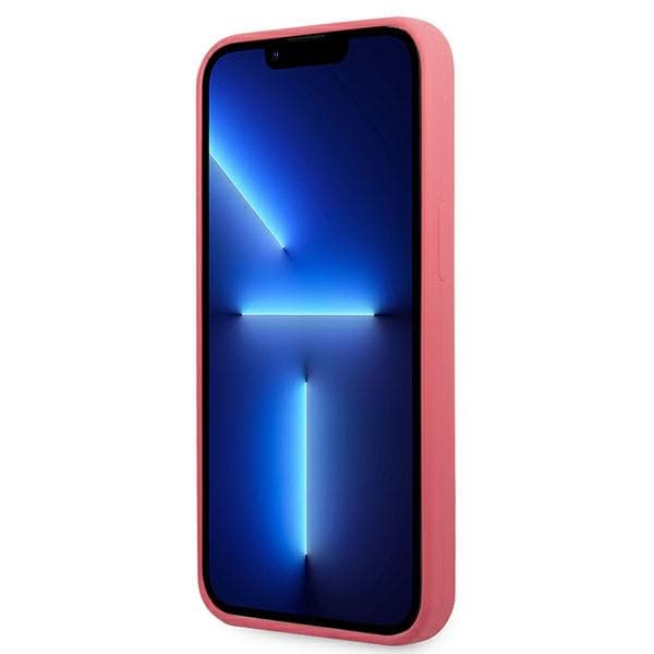 Ovitek Karl Lagerfeld Silicone Plaque za iPhone 13 Pro Max, fuksija 5