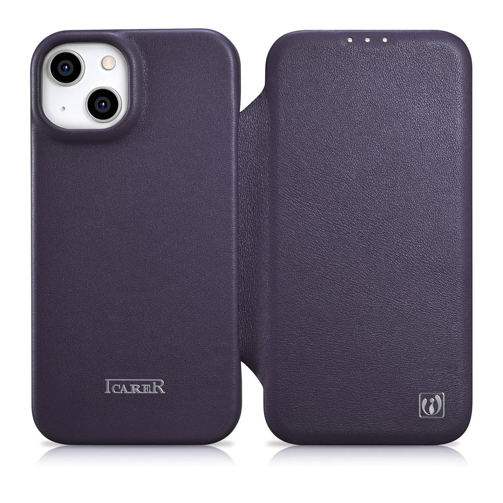 Ovitek iCarer CE za iPhone 14 Plus, temno vijoličen