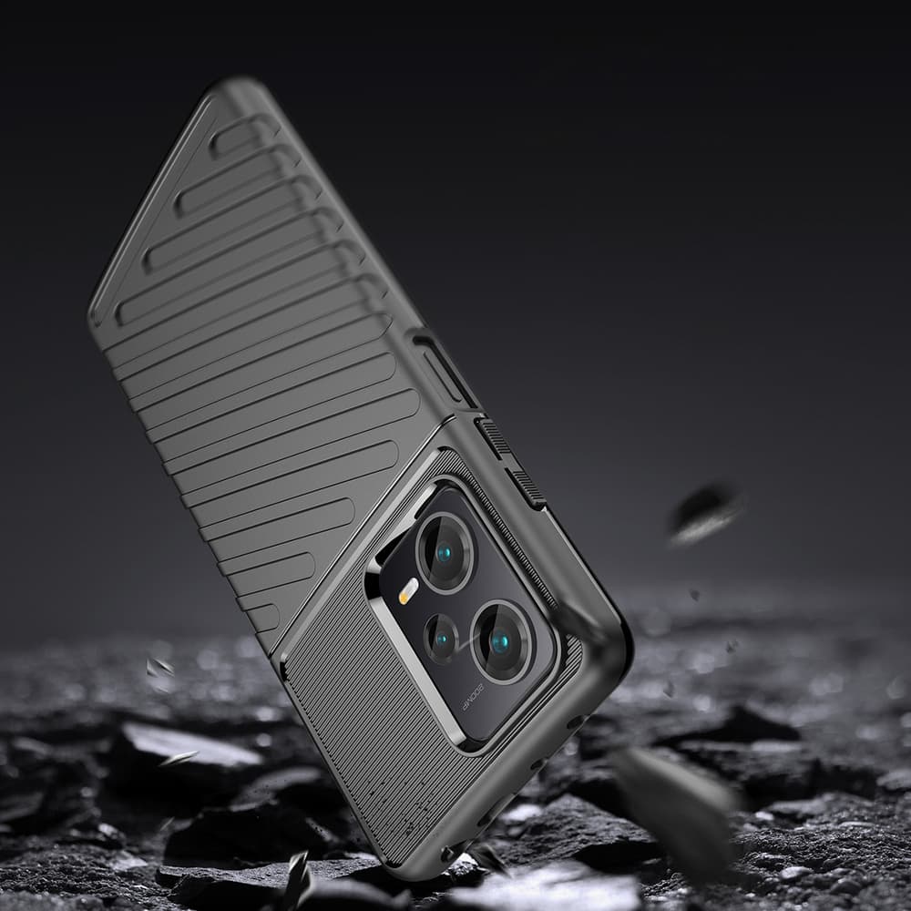 Thunder Case ovitek za Xiaomi Redmi Note 12 Pro+ (silikon, črn) 3