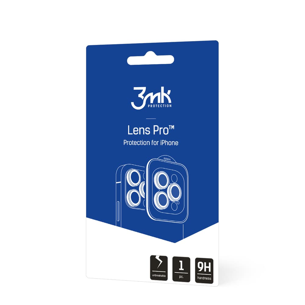 3mk Lens Protection Pro za kamero iPhone 14 - modra 3