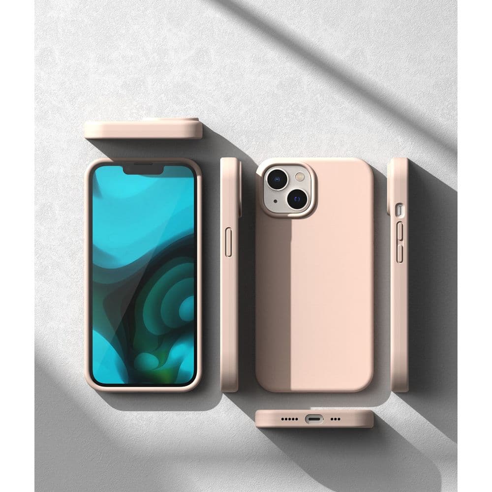 Ringke SILICONE ovitek za Apple iPhone 14 Plus 6.7", roza pesek 5