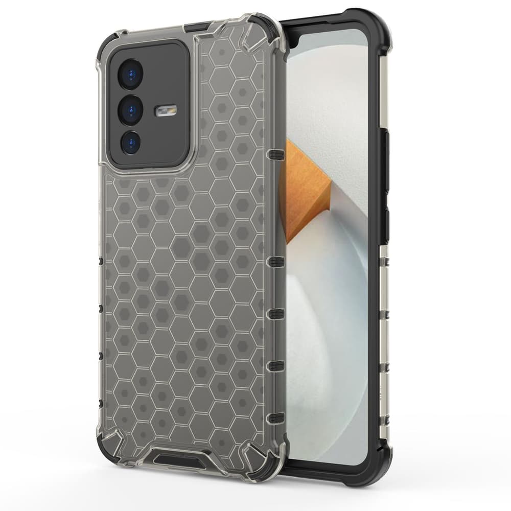 Ovitek Honeycomb za Vivo V23 5G, črni