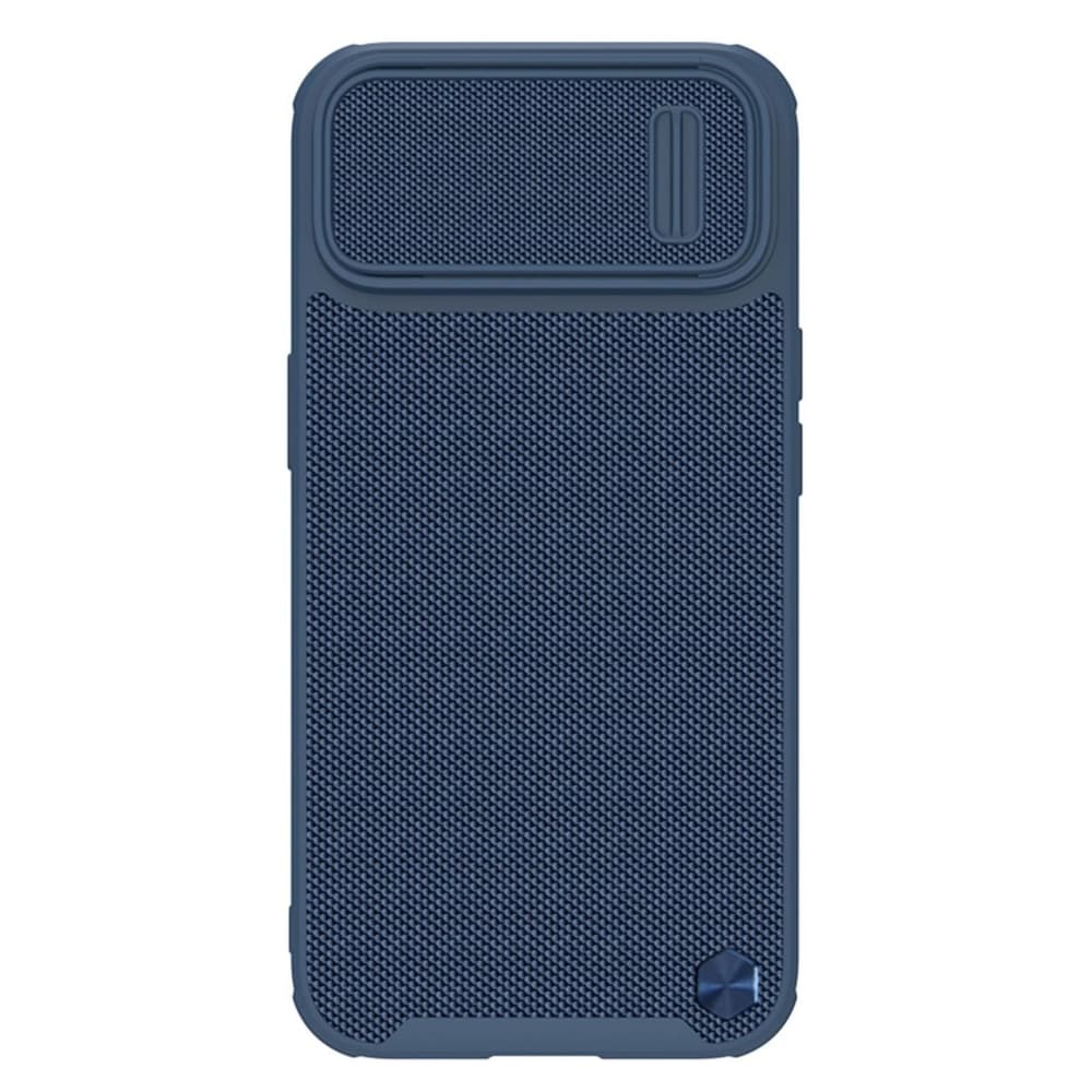 Ovitek Nillkin Textured S za iPhone 14, ojačan z zaščito kamere, moder