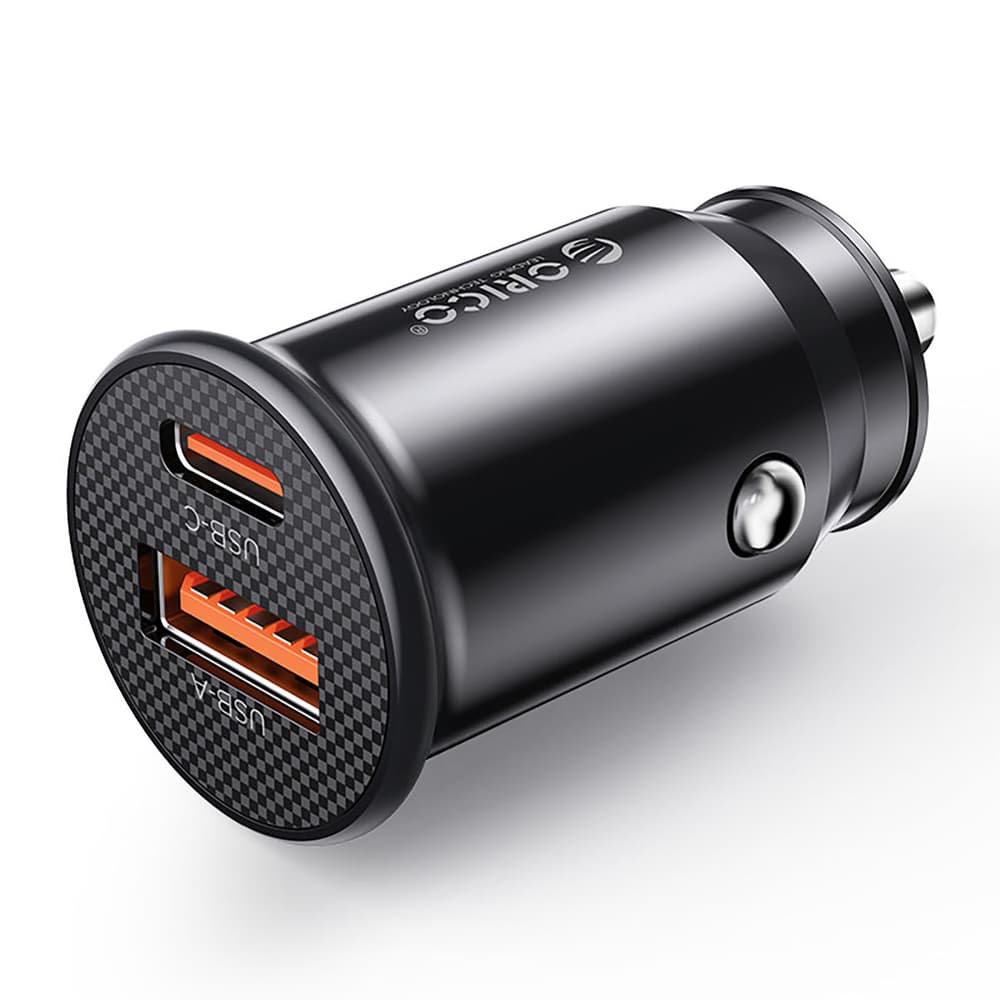 Orico PowerMini 30W avto polnilec USB-C + USB-A - črn