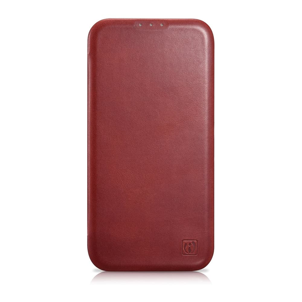 Ovitek iCarer Oil Wax za iPhone 14 Plus, rdeč 2