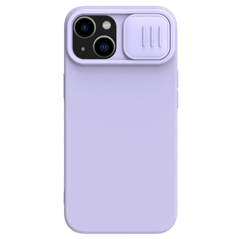 Ovitek Nillkin CamShield Silky Silicone za iPhone 14 Plus z zaščito kamere, vijoličen