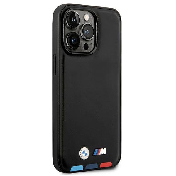 BMW ovitek za iPhone 14 Pro Max 6.7" (usnjeni, črn) 4