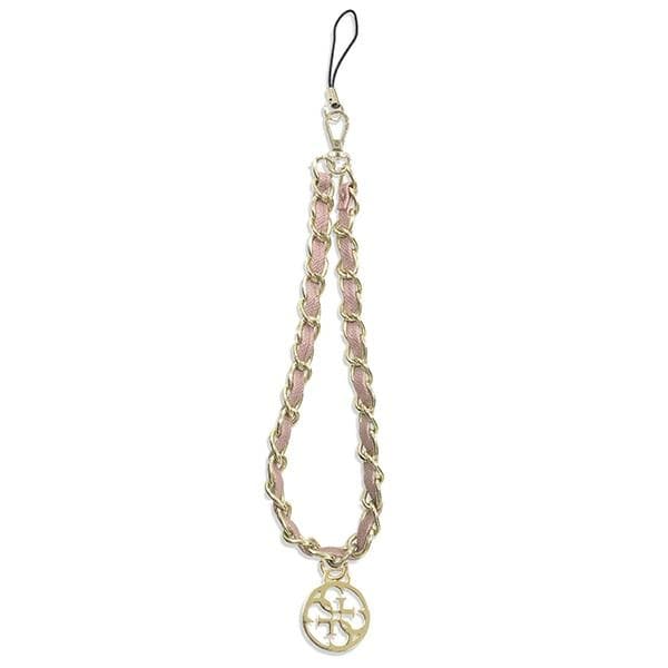 Ovitek Guess Chain Strap Metal 4G Charm za telefon, roza