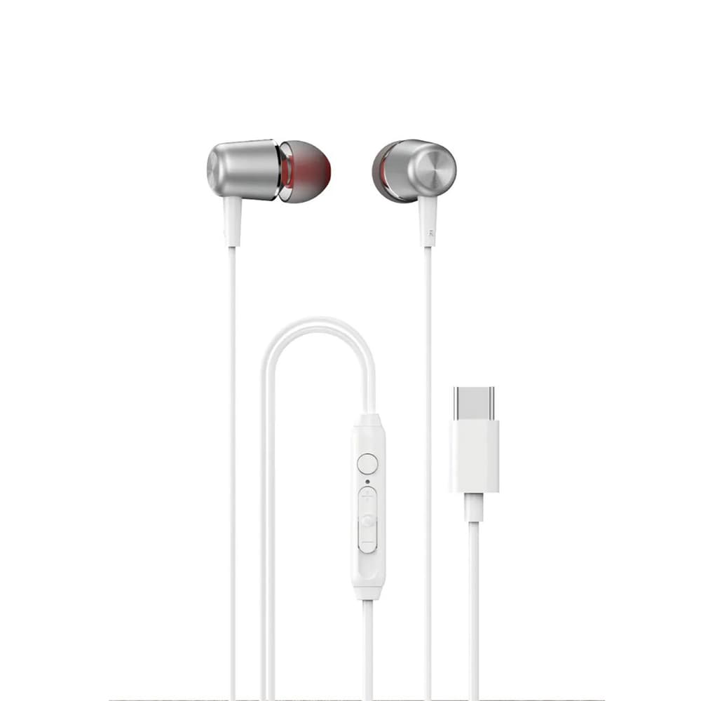 Dudao X1PROT žične slušalke USB-C 1.2m - bele