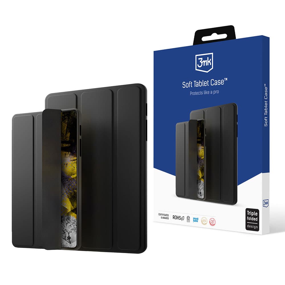 3mk Soft Tablet Case ovitek za Samsung Galaxy Tab S9 FE+ - črn