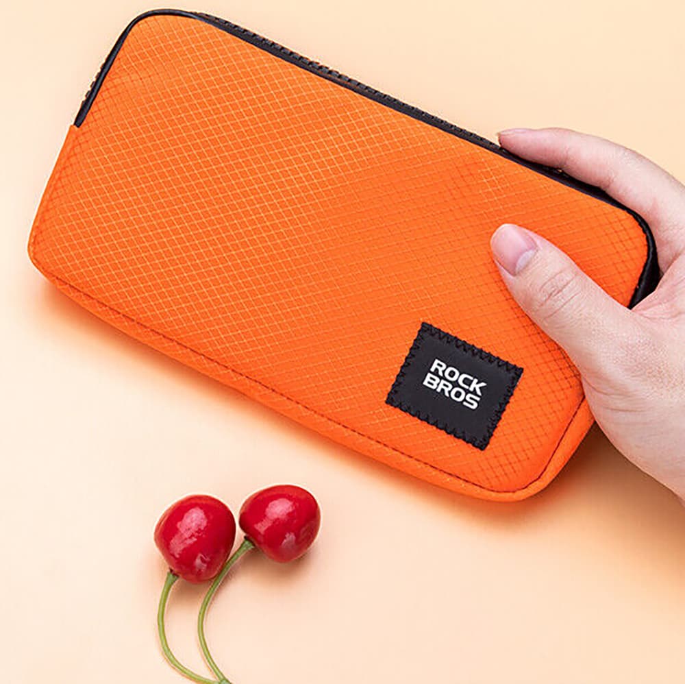 Kolesarska torbica Rockbros 30990043004 za telefon, ključe, denarnico 0,15 l - oranžna 3
