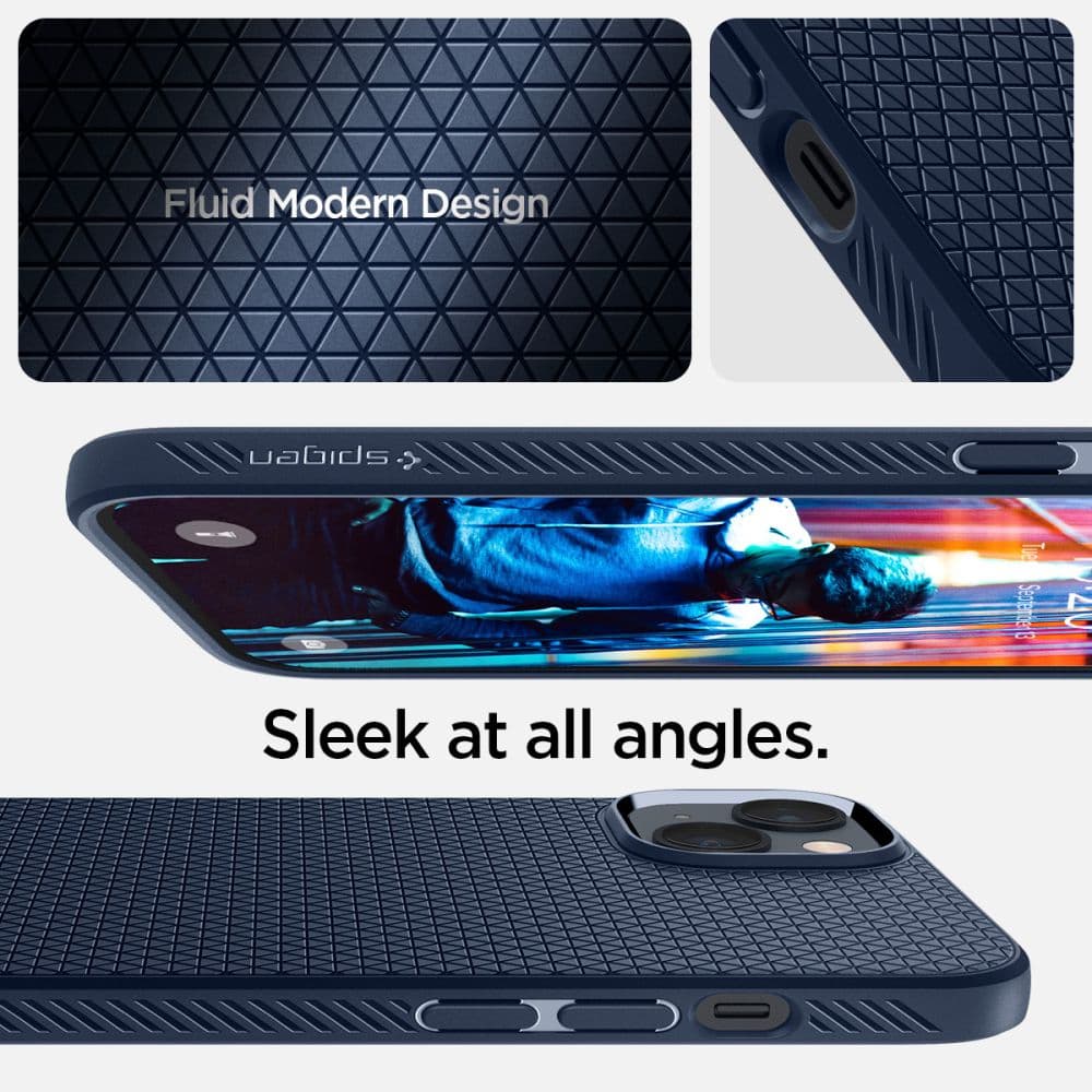Spigen Liquid Air Ovitek za iPhone 14 Plus - moder 5