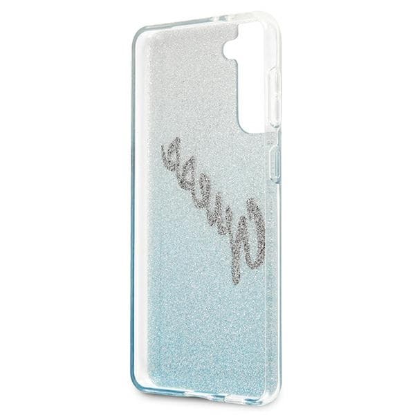 Ovitek Guess Glitter Gradient za Samsung S21+ (G996), moder 7
