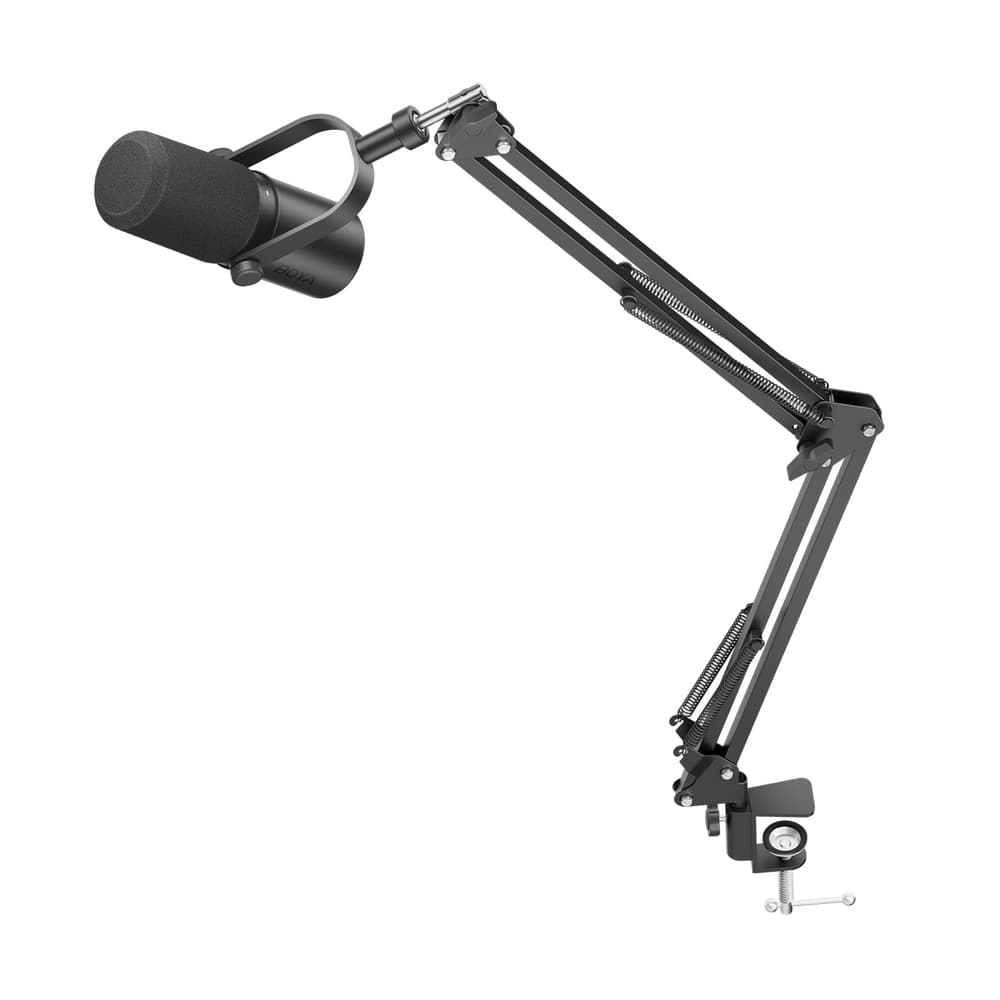 BOYA CastMic P60B studijski mikrofon z roko, USB/XLR, črn