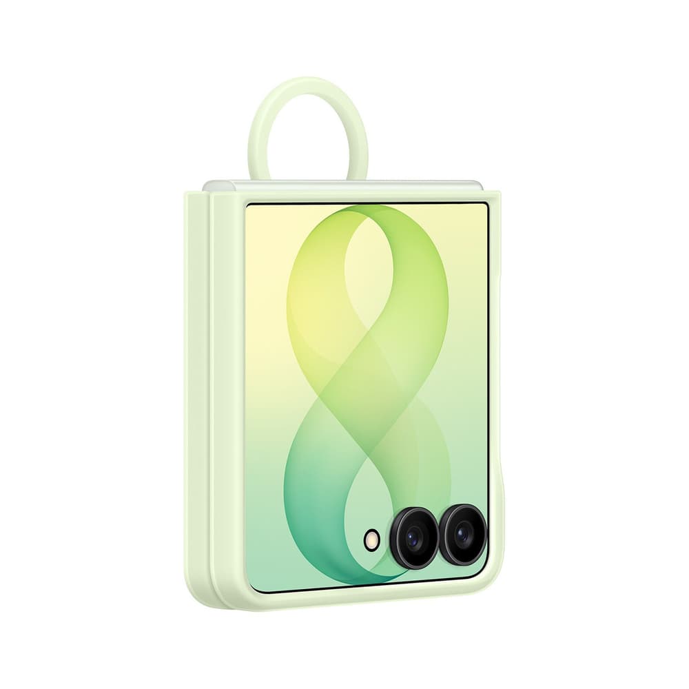 Samsung Silicone Ring Magnet ovitek za Galaxy Z Flip 8, zelen 2