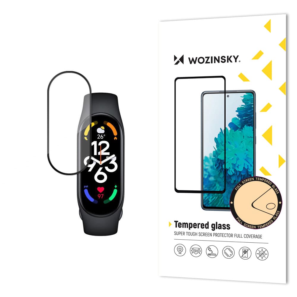 Wozinsky Full Glue kaljeno steklo za Xiaomi Mi Band 7