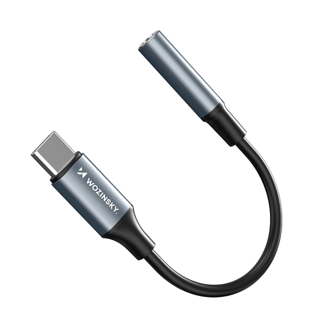 Wozinsky WACM-01 USB-C na 3.5mm adapter (črn) 4