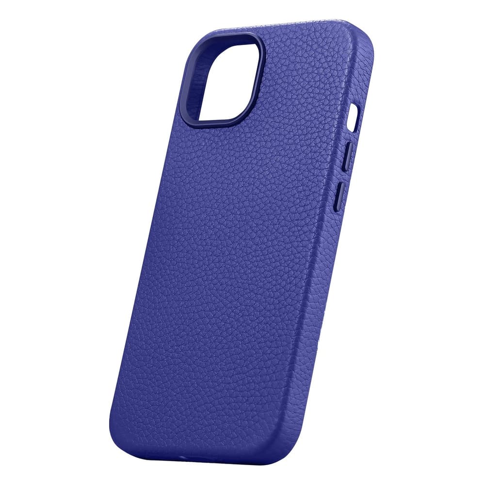 Ovitek iCarer Litchi za iPhone 14 Plus, temno moder 8
