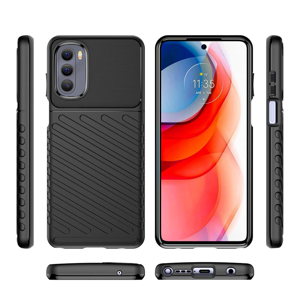 Thunder Case ovitek za Motorola Moto G Stylus 2022 (črn) 8