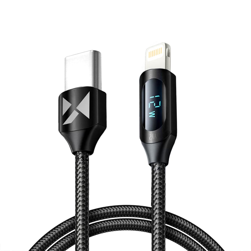 Wozinsky WUCLC1 Lightning - USB-C kabel, 36W, 480Mb/s, 1m - črn