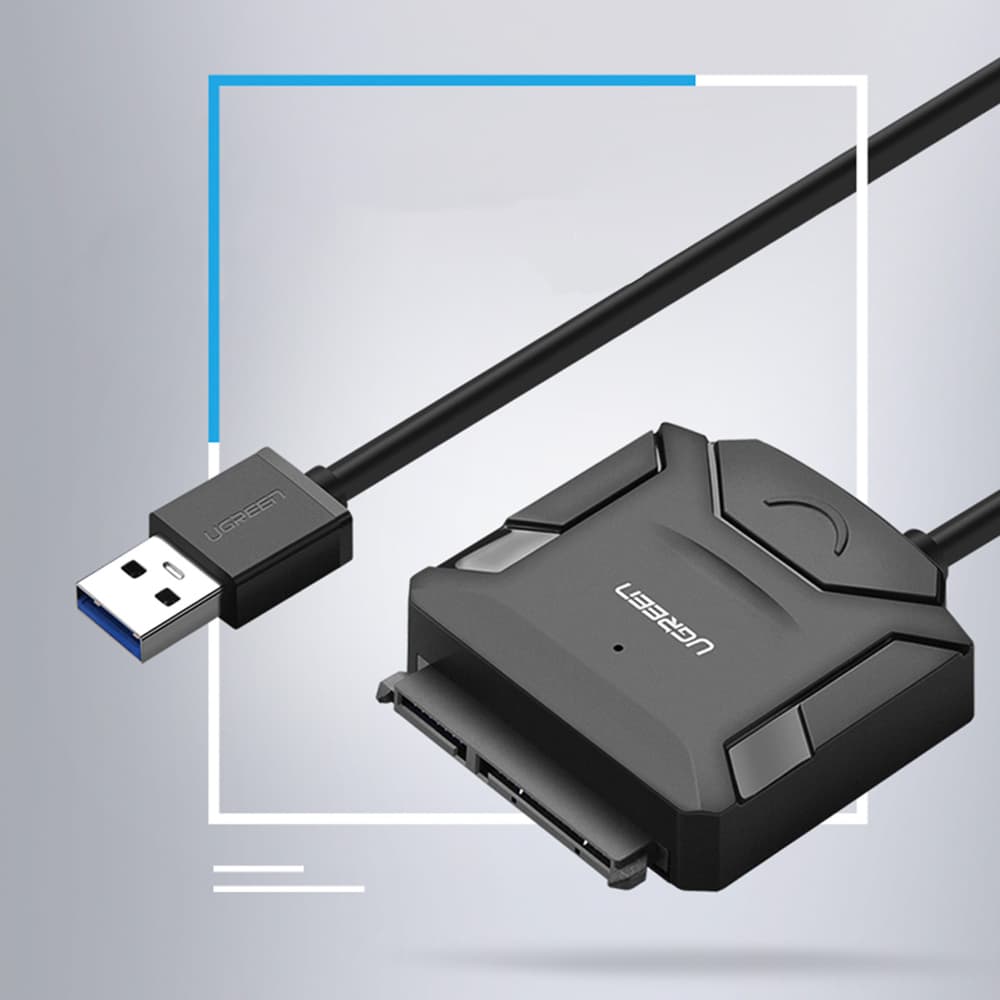 Ugreen adapter kabel za trdi disk 2.5"/3.5" (USB-A 3.0 - SATA) - črn 2
