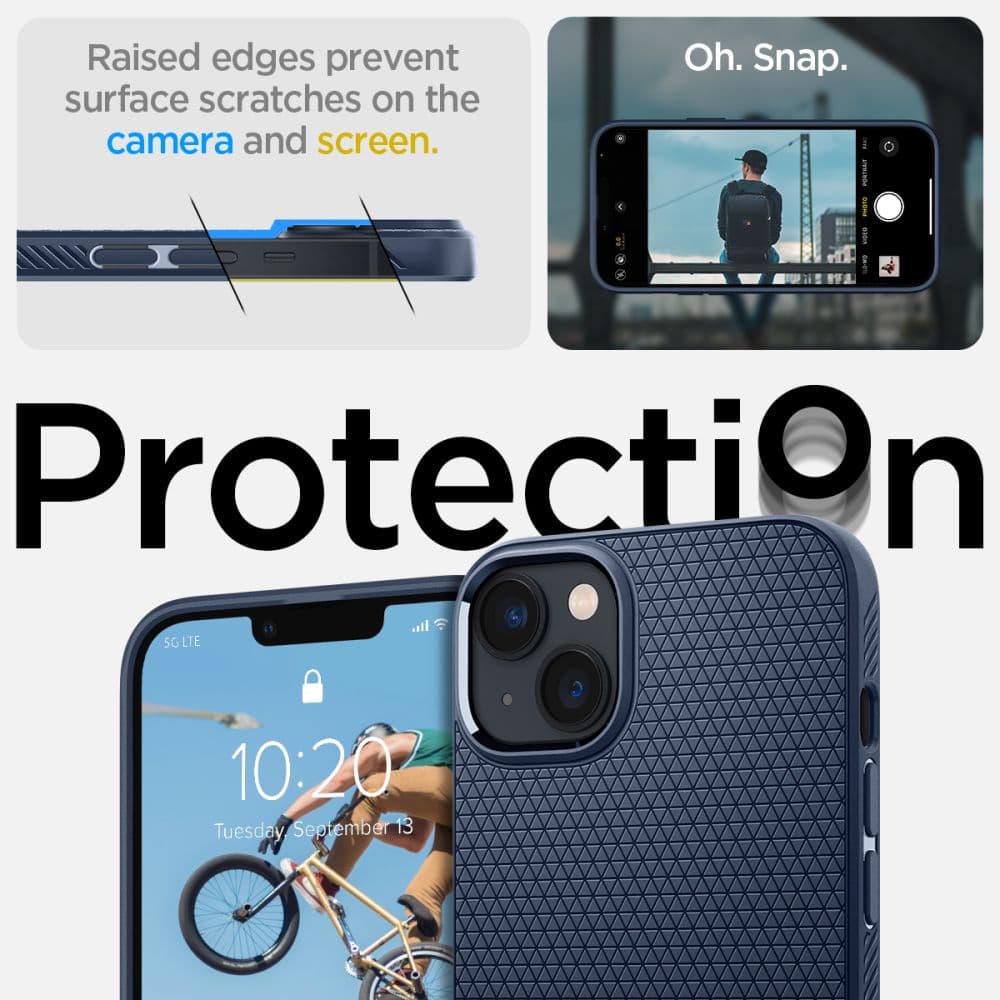 Spigen Liquid Air Ovitek za iPhone 14 Plus - moder 7
