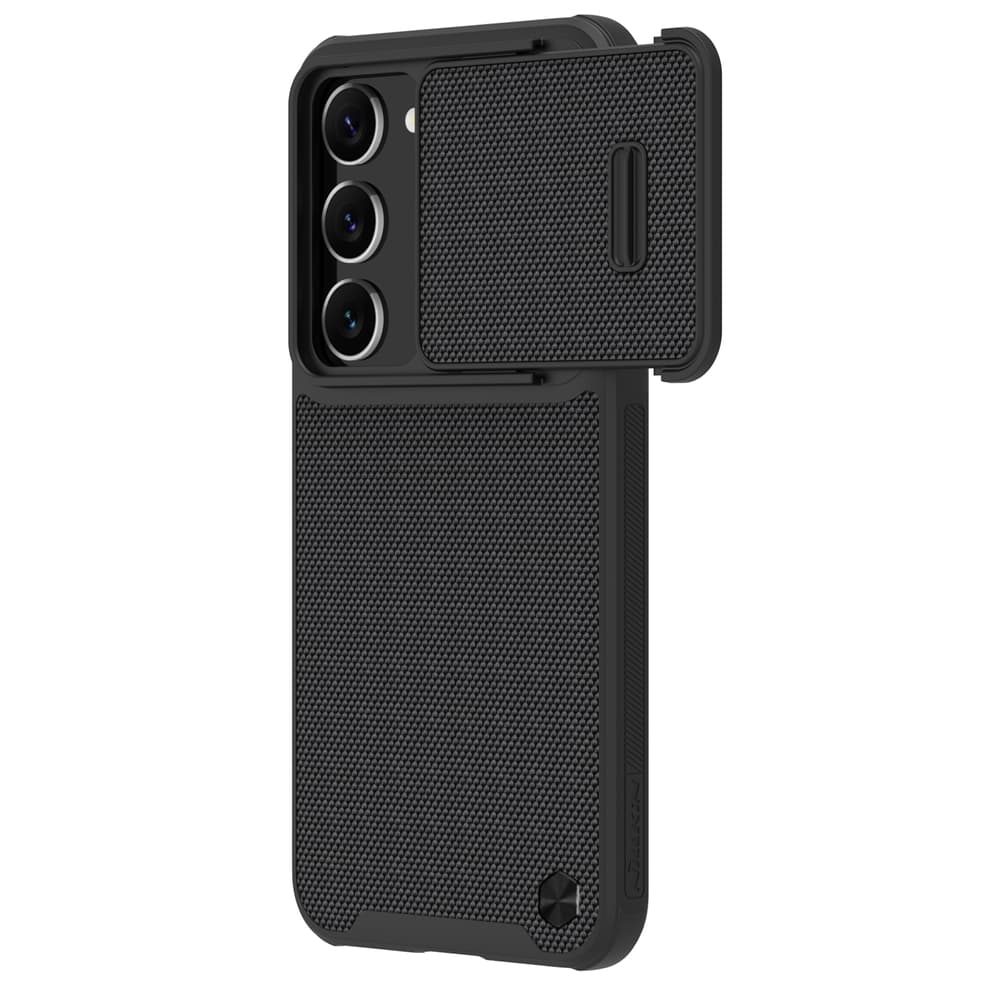 Ovitek Nillkin Textured S z zaščito kamere za Samsung Galaxy S23+ - črn