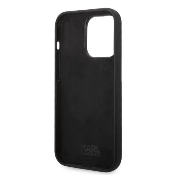 Karl Lagerfeld Silicone Choupette etui za iPhone 14 Pro Max - črna 7