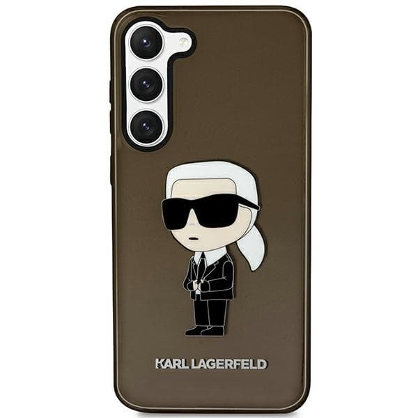 Karl Lagerfeld Ikonik Karl ovitek za Samsung Galaxy S23+ (črn)