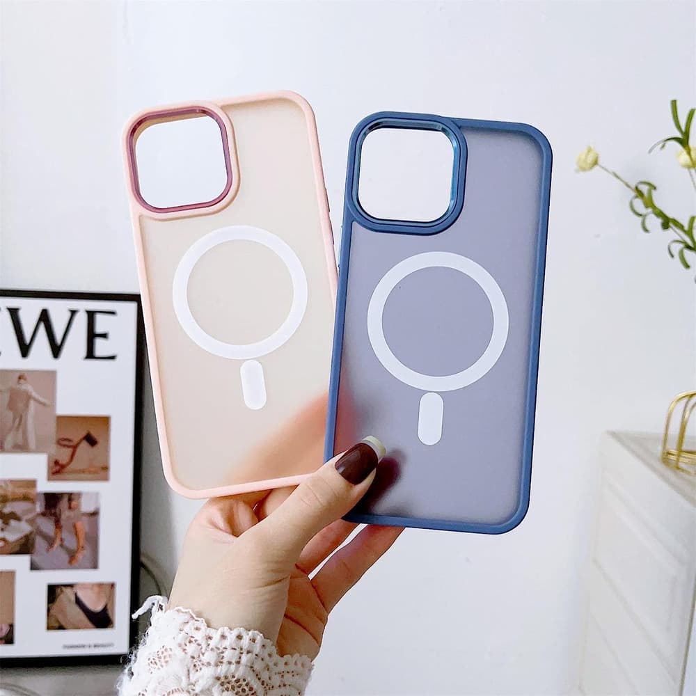 Ovitek Hurtel Magnetic Color Matte s MagSafe za iPhone 15 Plus - zelen 6