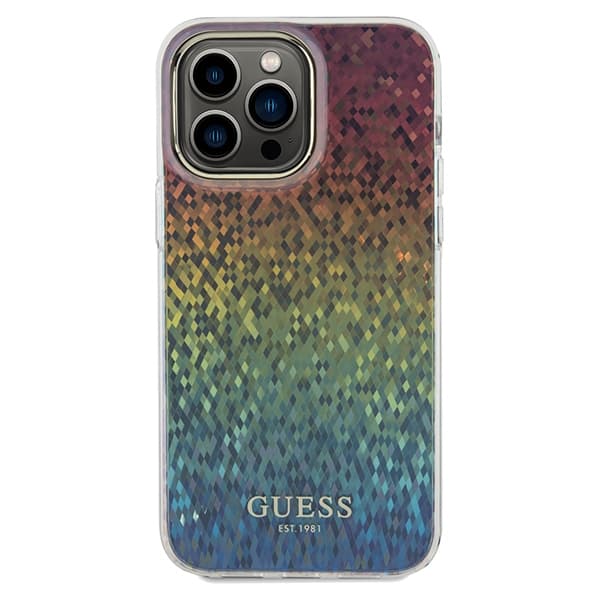 Ovitek Guess IML Faceted Mirror Disco Iridescent za iPhone 13 Pro Max - večbarven 3