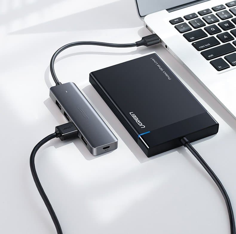 Ugreen USB Type-C HUB 4x USB 3.2 Gen 1 s polnilnim priključkom 6