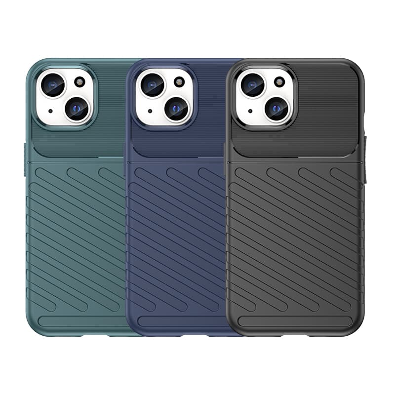 Oklepljen ovitek za iPhone 15 Hurtel Thunder Case - moder 8
