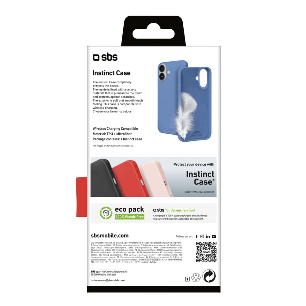 SBS Instinct ovitek za iPhone 16 Plus - moder 3