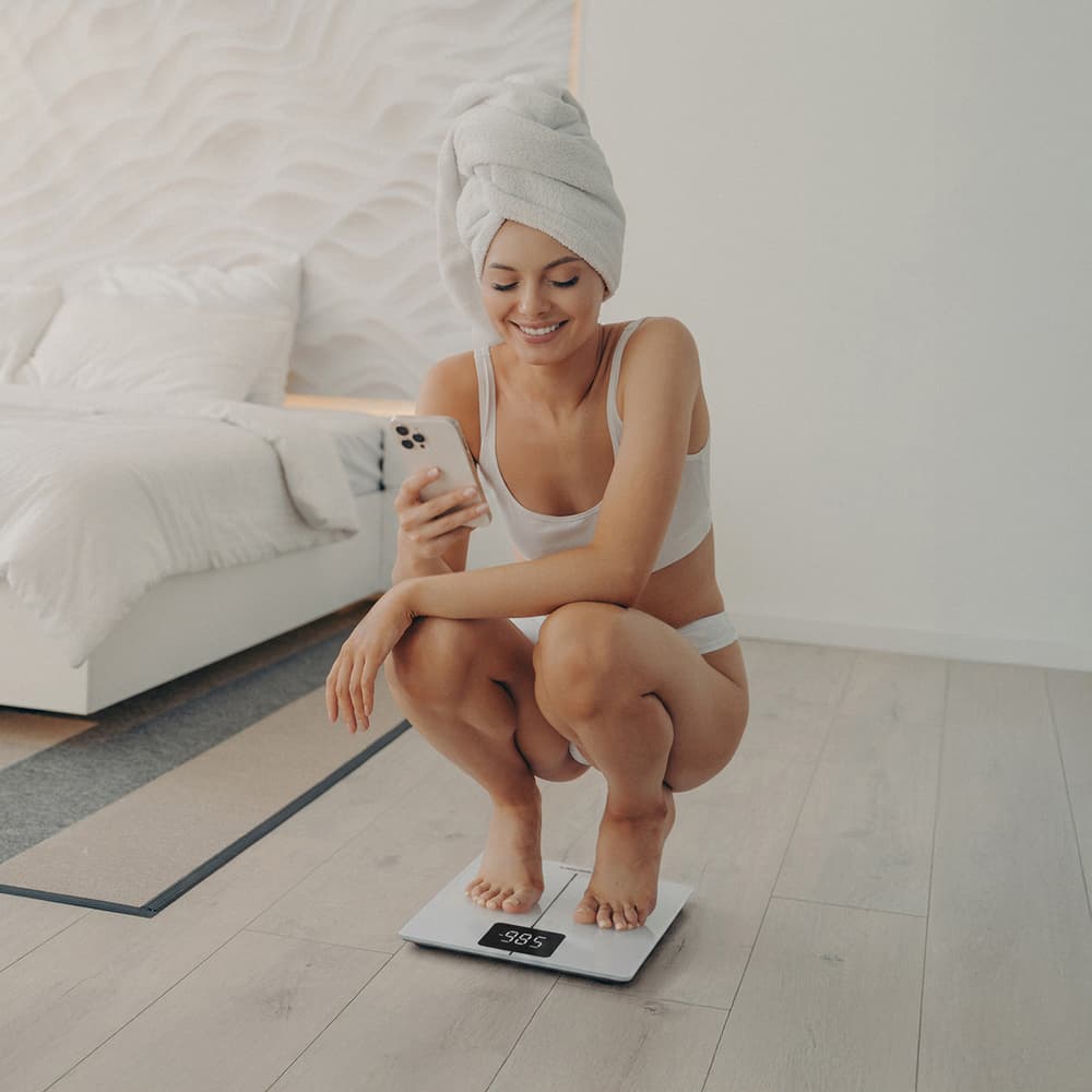 Wozinsky WIWL-180 Pametna Bluetooth kopalniška tehtnica - bela 4