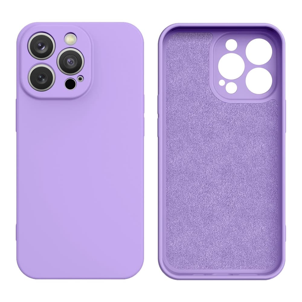Silikonska ovitek Hurtel za iPhone 14 Plus, vijolična