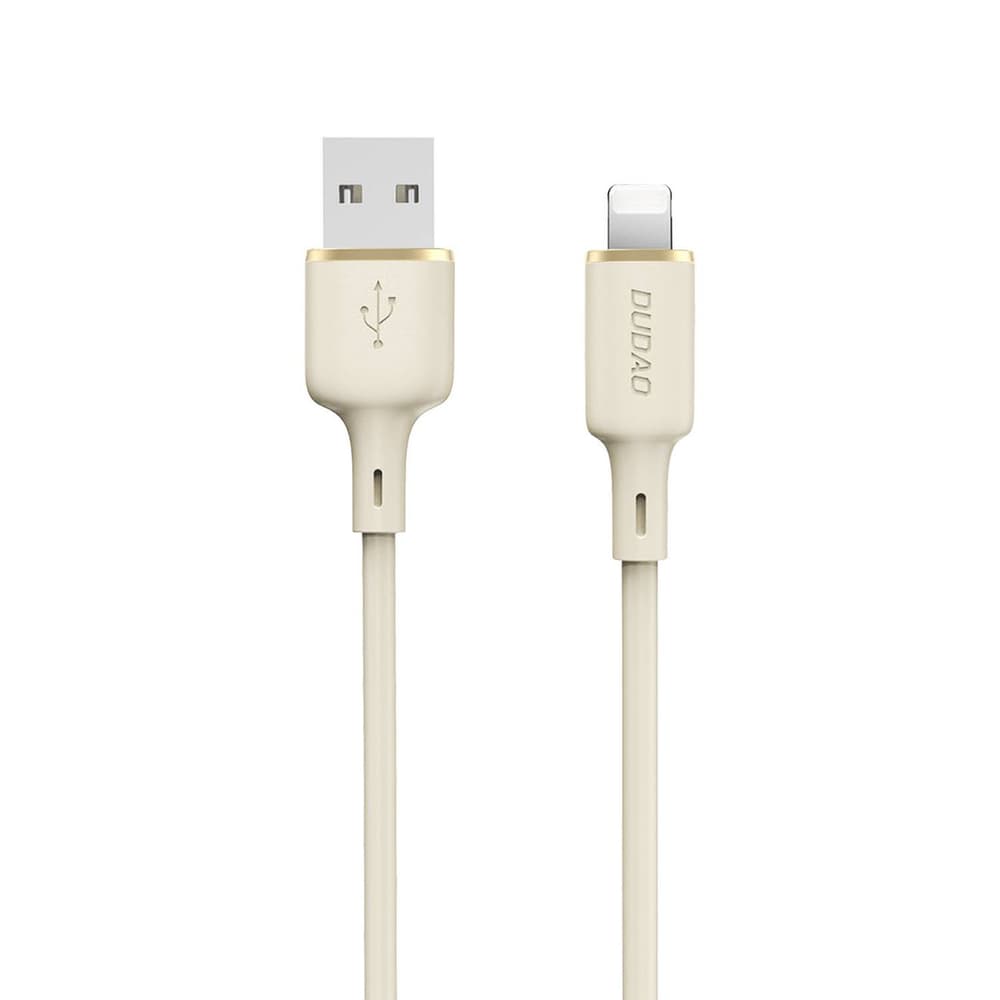 Dudao L7SL kabel USB-A na Lightning, 5A, 1m, bež