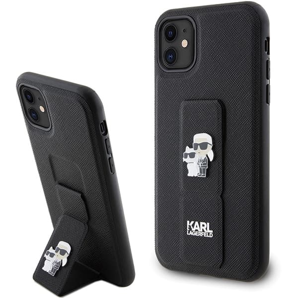 Karl Lagerfeld Saffiano etui za iPhone 11 / Xr - črno