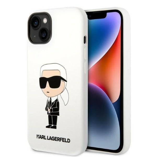 Karl Lagerfeld Silicone Ikonik etui za iPhone 14 Plus 6.7" belo