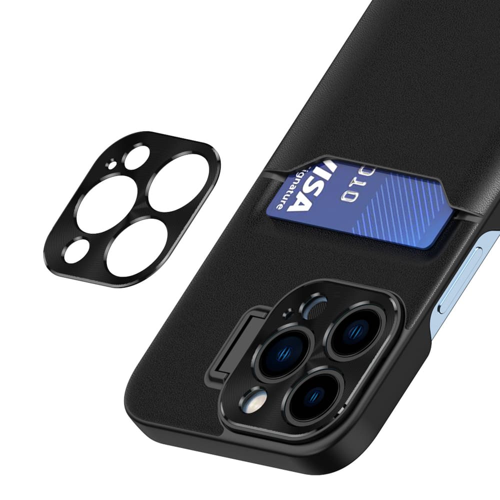 Hurtel Leather Stand preklopni ovitek za iPhone 14 Plus (Plus), črn 7
