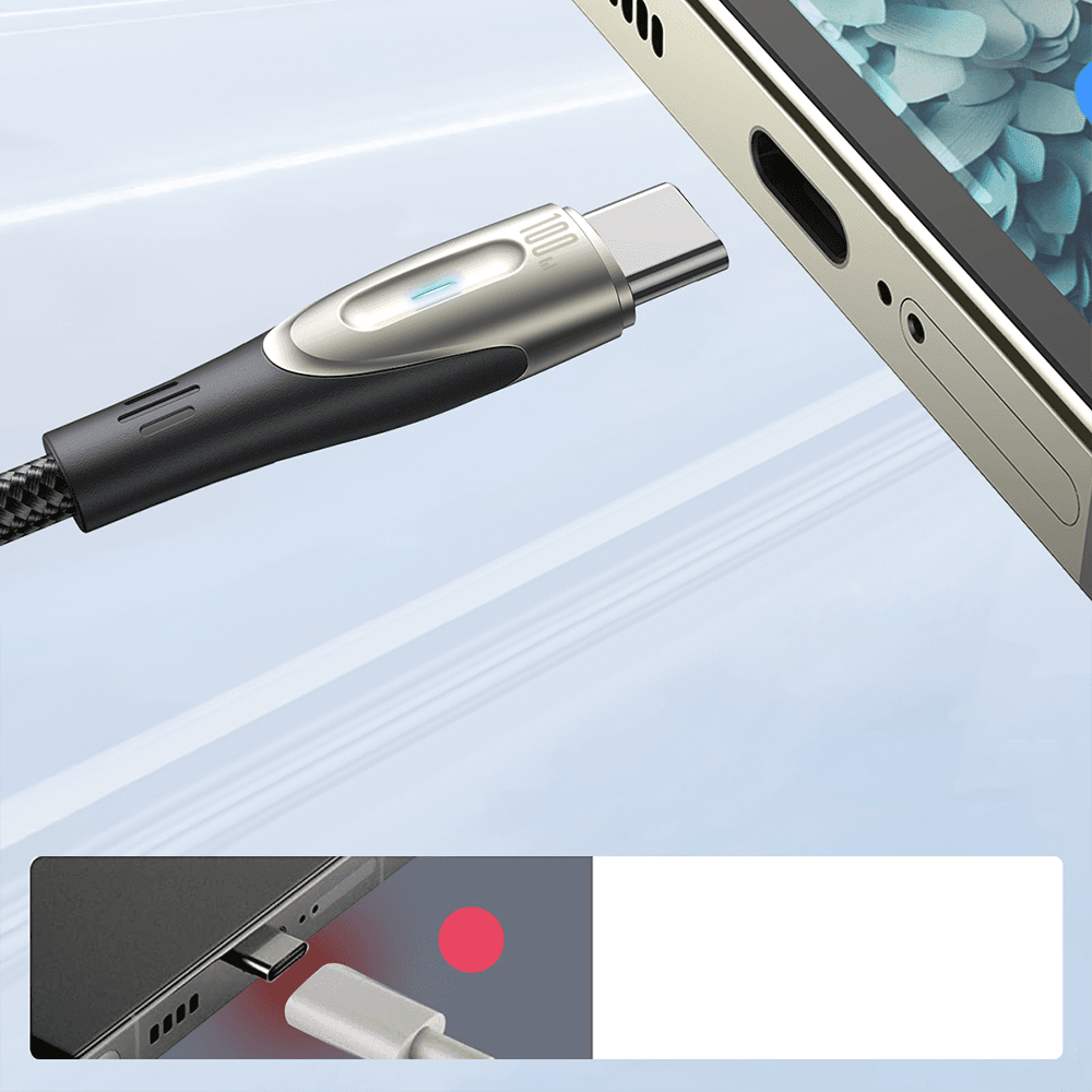 Joyroom Star-Light SA27-CC5 USB-C / USB-C 100W 1.2m kabel (črn) 6