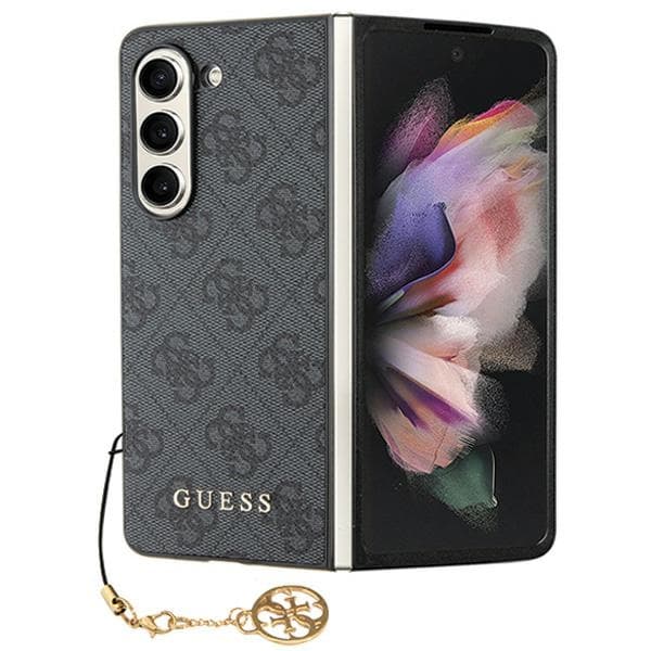 Guess F946 Z Fold5 4G Charms ovitek - siva