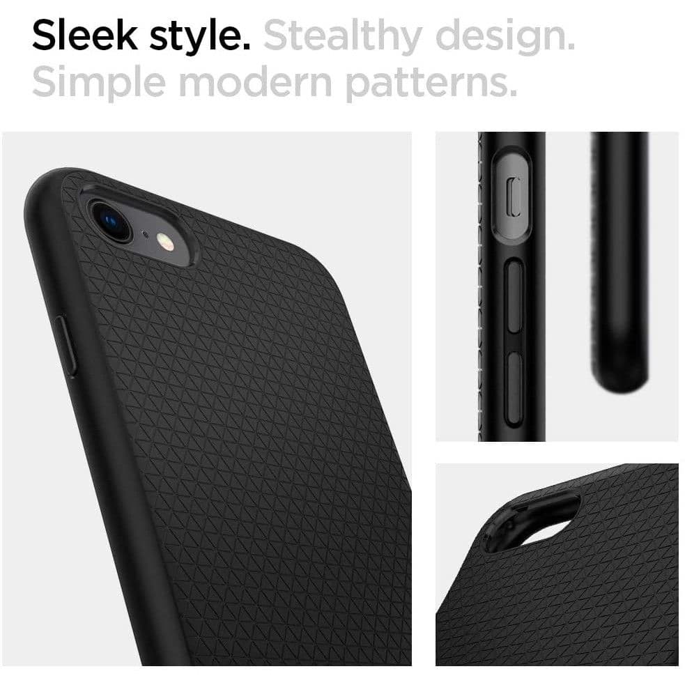 Spigen Liquid Air ovitek za iPhone 7 / 8 / SE 2020/2022 (črn) 3