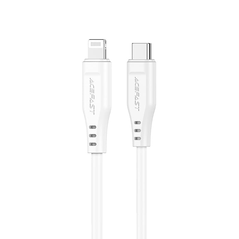 Acefast USB-C na Lightning kabel 1.2m, 30W, 3A, bel (C3-01)